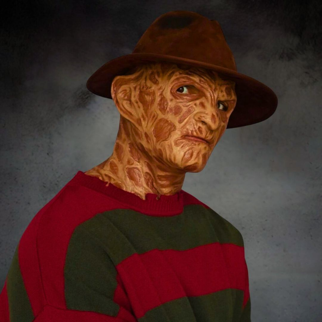 Freddy Krueger Realistic Mask — Halloween Horror Costume