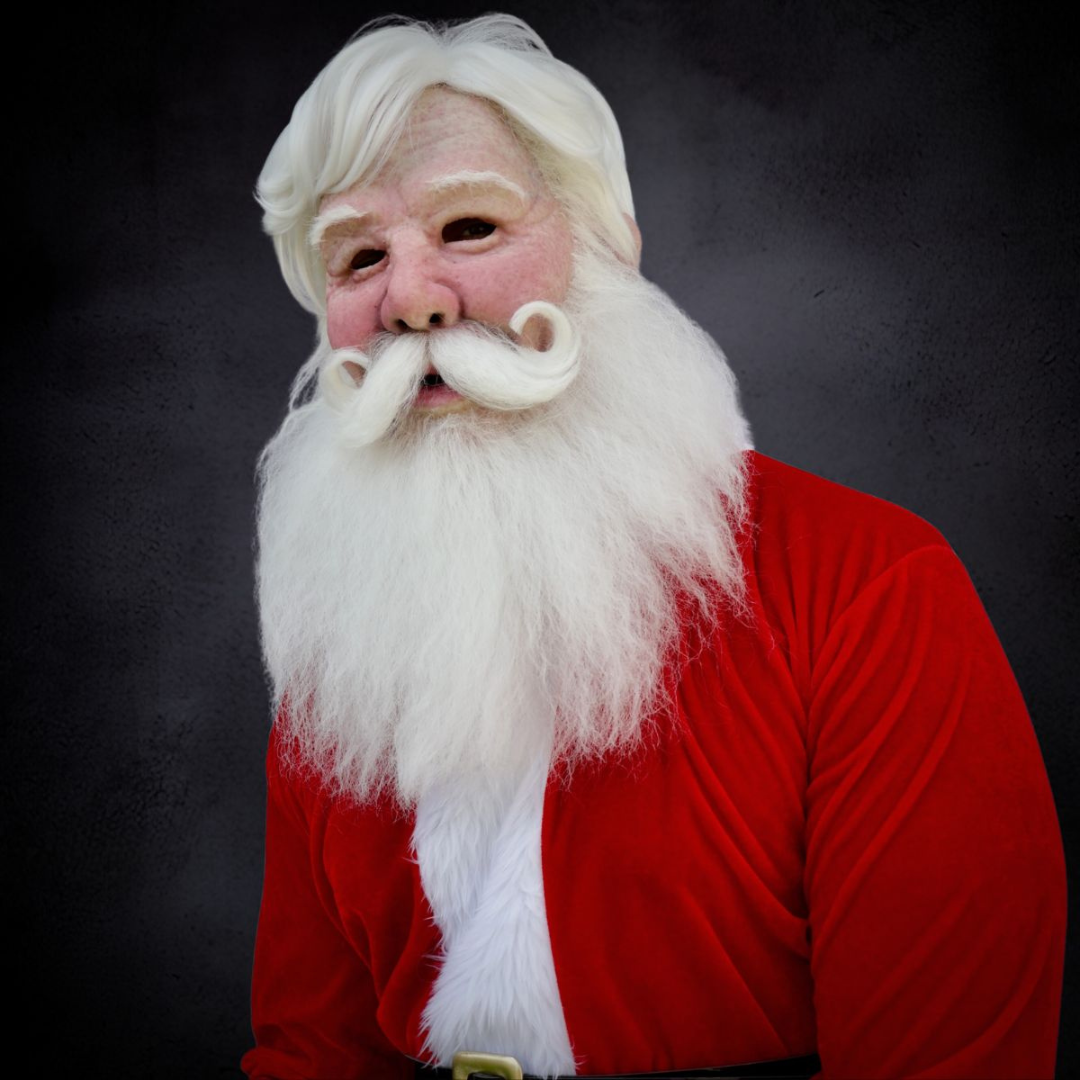 Santa Claus Realistic Mask — Christmas Costume