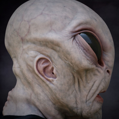 Alien Area-51 Realistic Mask — Halloween Horror Costume
