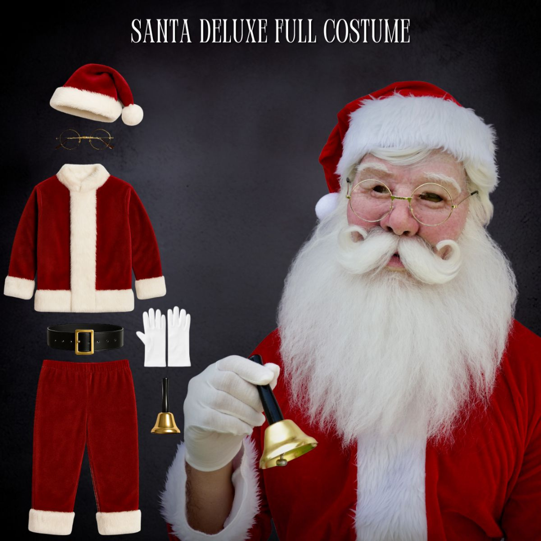 Santa Claus Realistic Mask — Christmas Costume