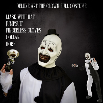 Art The Clown Realistic Mask — Halloween Horror Costume