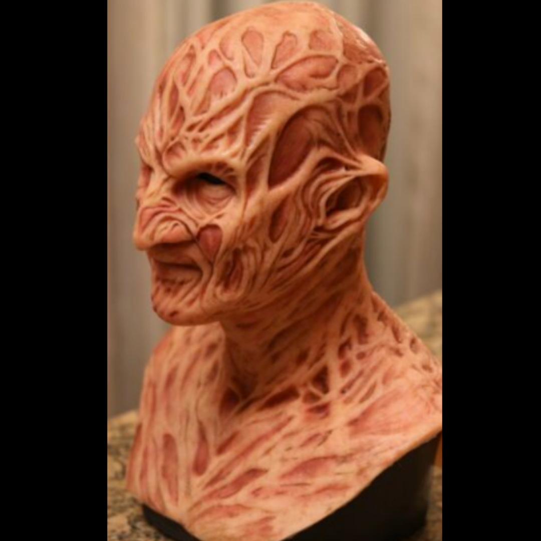 Freddy Krueger Realistic Mask — Halloween Horror Costume
