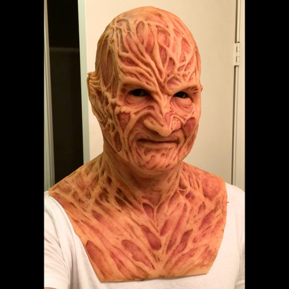 Freddy Krueger Realistic Mask — Halloween Horror Costume